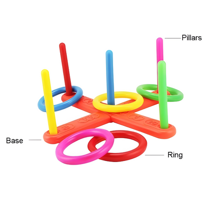 Ringwurfspiel für draußen Tragbares Familienspiel-Set