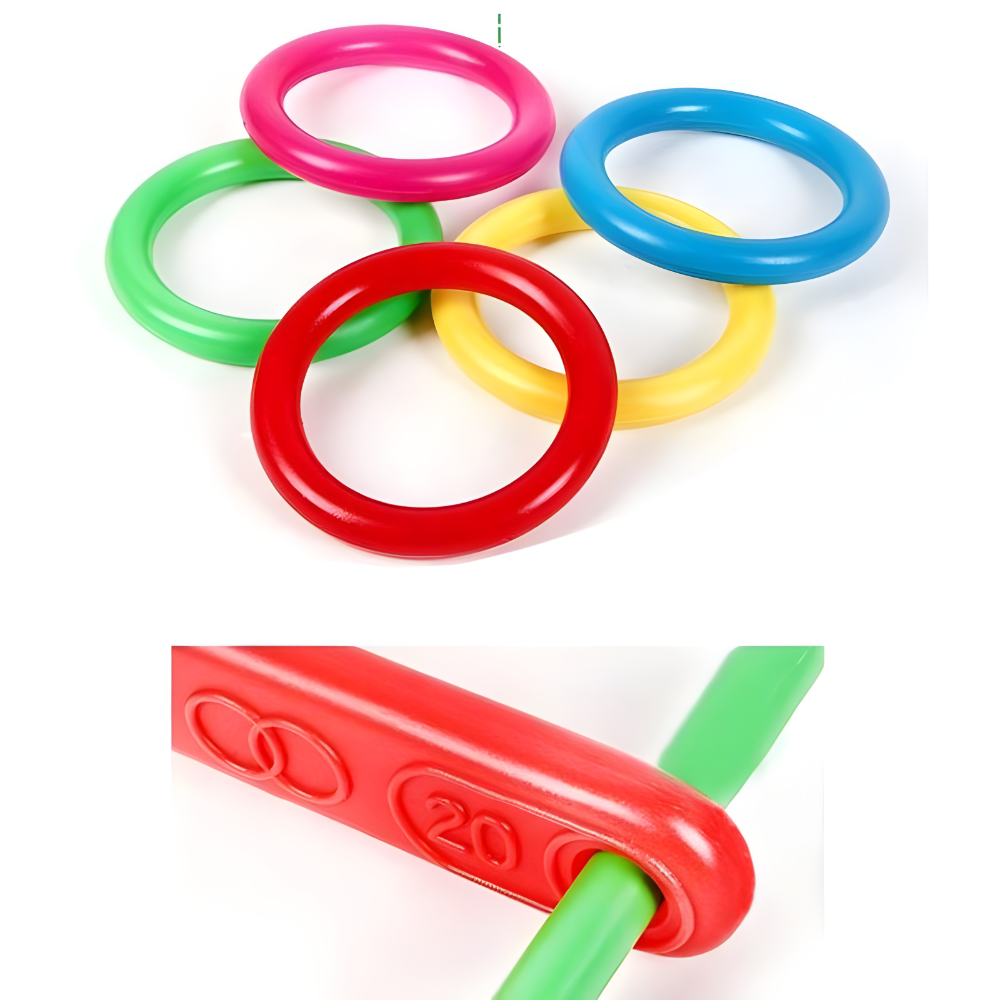 Ringwurfspiel für draußen Tragbares Familienspiel-Set