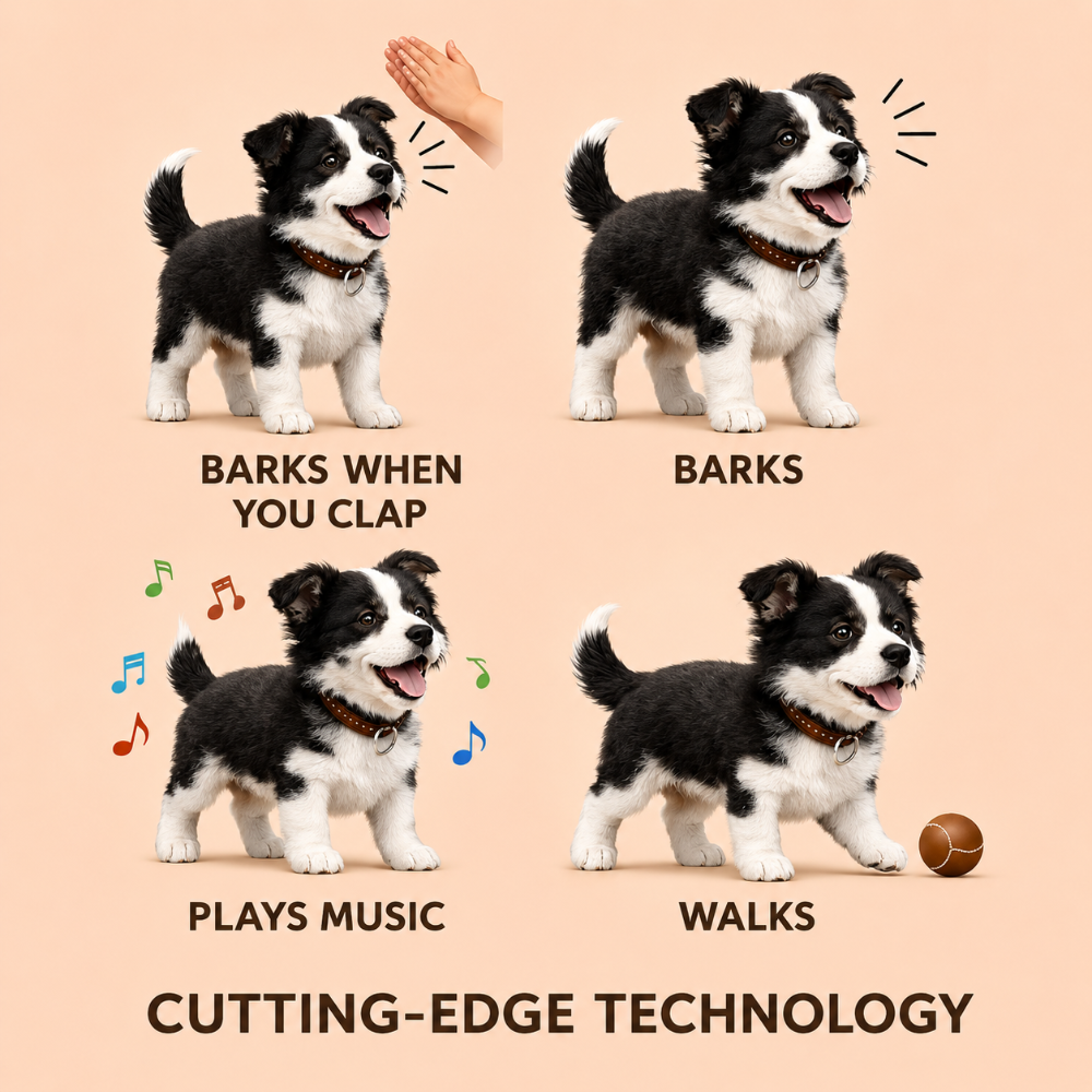 Robot Dog Interactive Puppy Toy Walks Barks Gestures