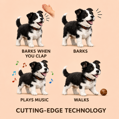 Robot Dog Interactive Puppy Toy Walks Barks Gestures