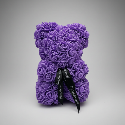 Rose Bear Mothers Day Gift Artificial Flower Teddy Decoration
