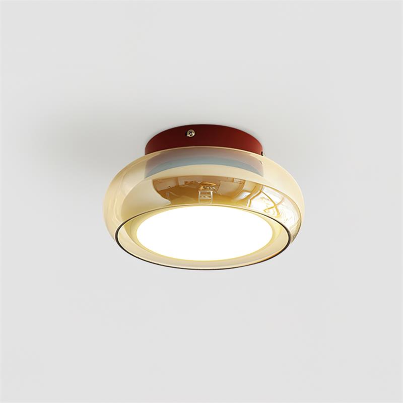 June Retro Glas Overflademonteret Loftlampe | LED Indendørs Lampe
