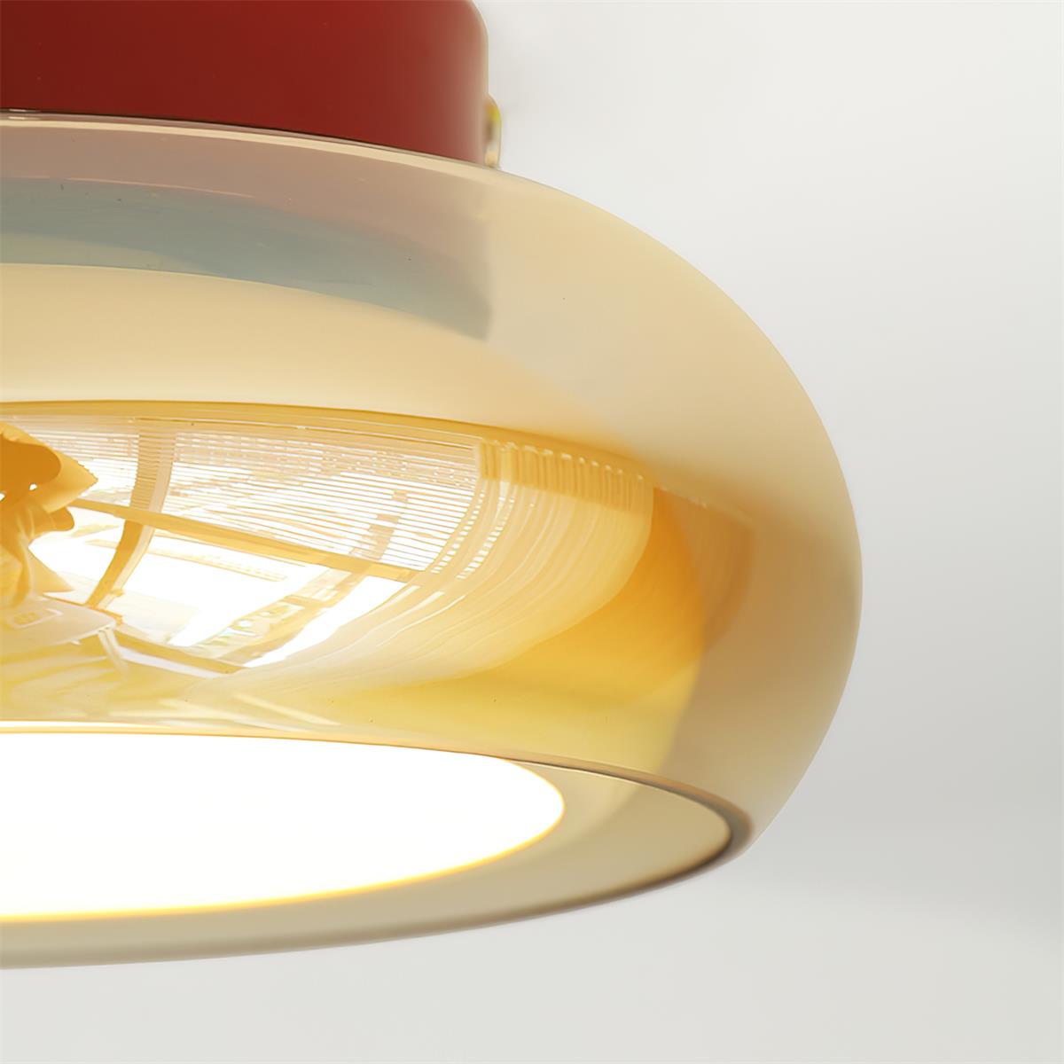 June Retro Glas Overflademonteret Loftlampe | LED Indendørs Lampe