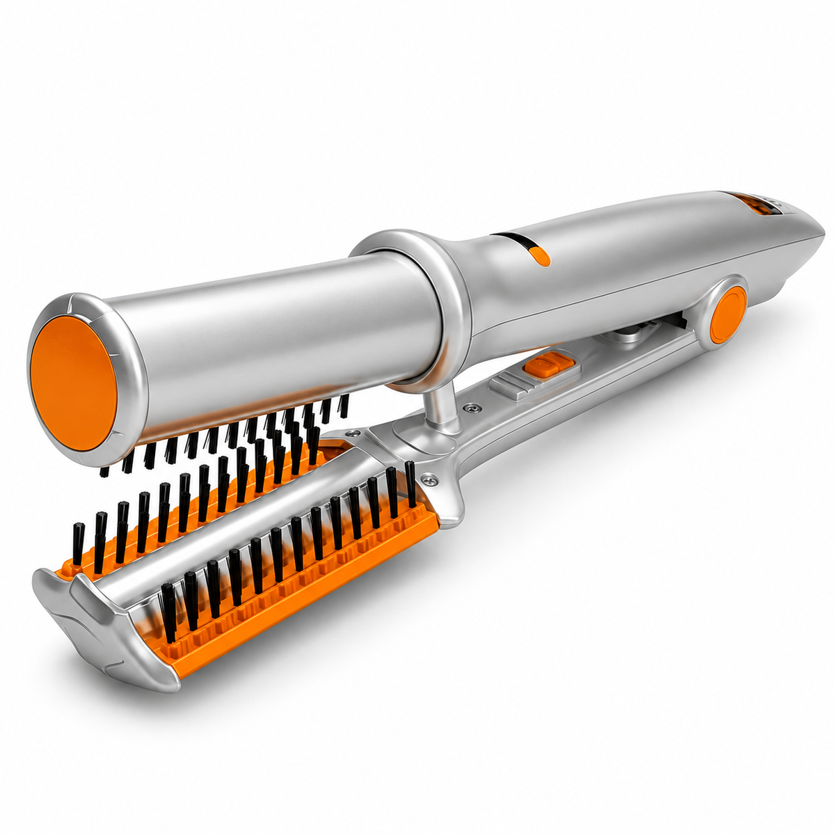 Rotating Hair Brush Heated Style Dual Voltage Dryer