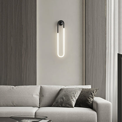 Lámpara de Pared LED Moderna | Lámpara de Pared Minimalista en Latón y Negro