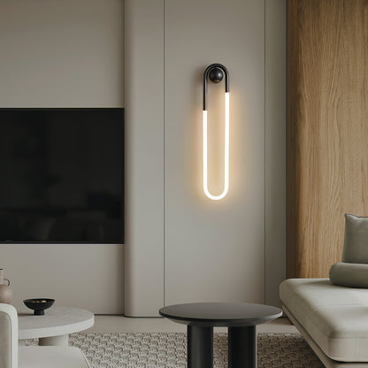 Lámpara de Pared LED Moderna | Lámpara de Pared Minimalista en Latón y Negro