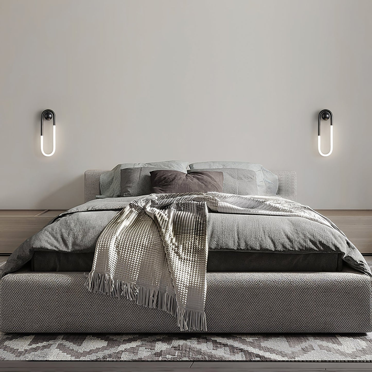 Lámpara de Pared LED Moderna | Lámpara de Pared Minimalista en Latón y Negro