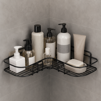 Rustproof Shower Shelf Bathroom Storage Drill Free