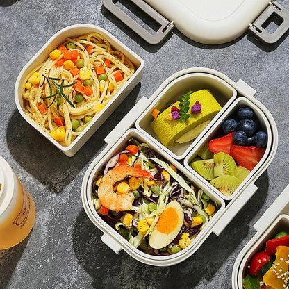 FreshMate | Lunch Box Bento Portatile | A Prova di Perdite con 3 Scomparti