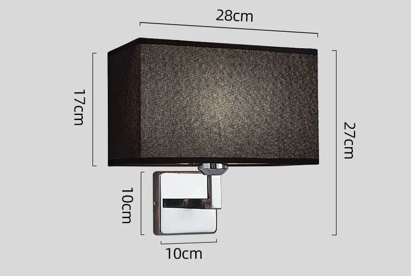 Wall Lamp with Reading Light | E27 Bedside Wall Sconce