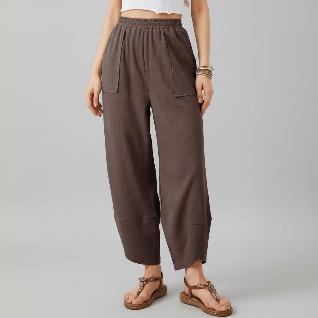 Women Pants Casual Loose Fit Straight Leg Lightweight Summer Trousers