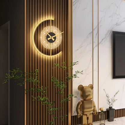 Reloj de Pared Lunaris | Aplique LED Posmoderno