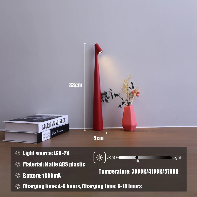 Glowora | LED Table Lamp | Rechargeable & Touch Dimmable