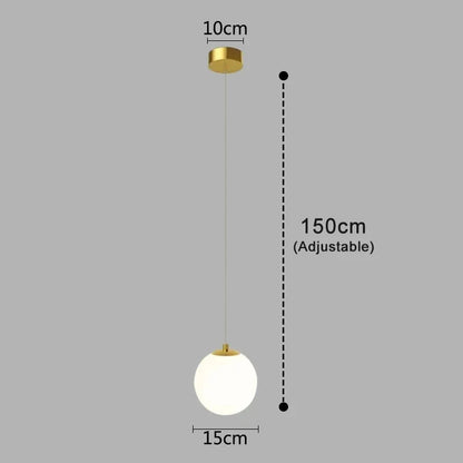 Luna Pendelleuchte | Nordisches modernes Glas-Kugel-Design