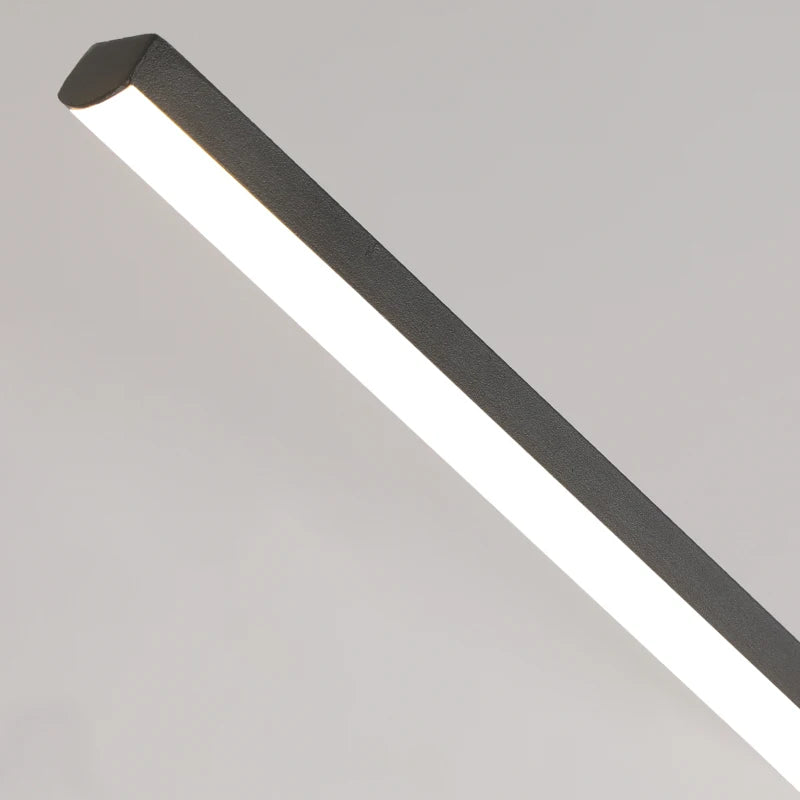 Lámpara colgante lineal moderna para comedor | Candelabro LED minimalista para cocina y salas de estar
