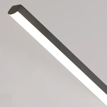 Lámpara colgante lineal moderna para comedor | Candelabro LED minimalista para cocina y salas de estar