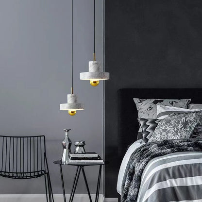 Lampă suspendată din marmură | Design postmodern din piatră naturală