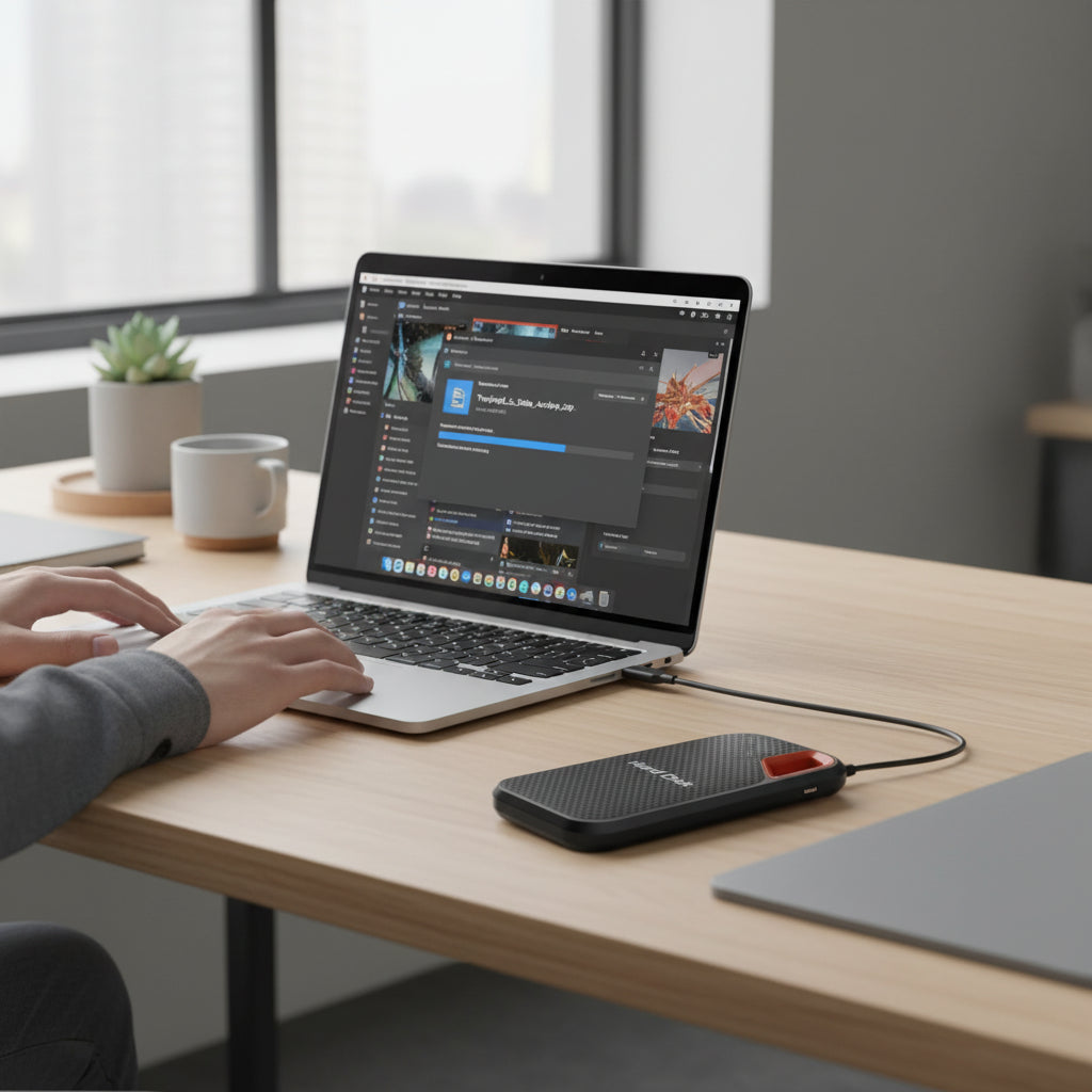 External Hard Drive Portable SSD USB 3.1 Compact Storage