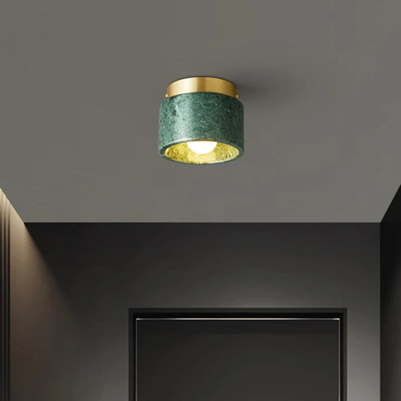 Nordic Marble Ceiling Light | Modern Downlight with Stone Finish