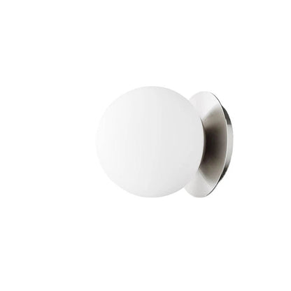 Lámpara de Pared de Cristal Nordic Globe | Luz Minimalista Moderna para Baño y Dormitorio
