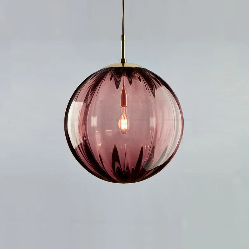 Moderne Glas-Kugel-Pendelleuchte | Nordische Eleganz für jeden Raum