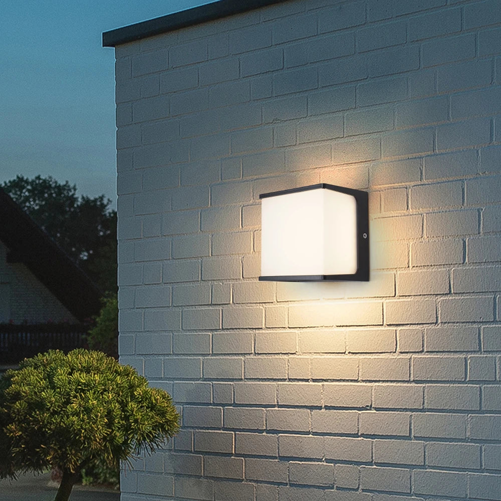 AeroCube Outdoor Wall Light | Modern Waterproof LED