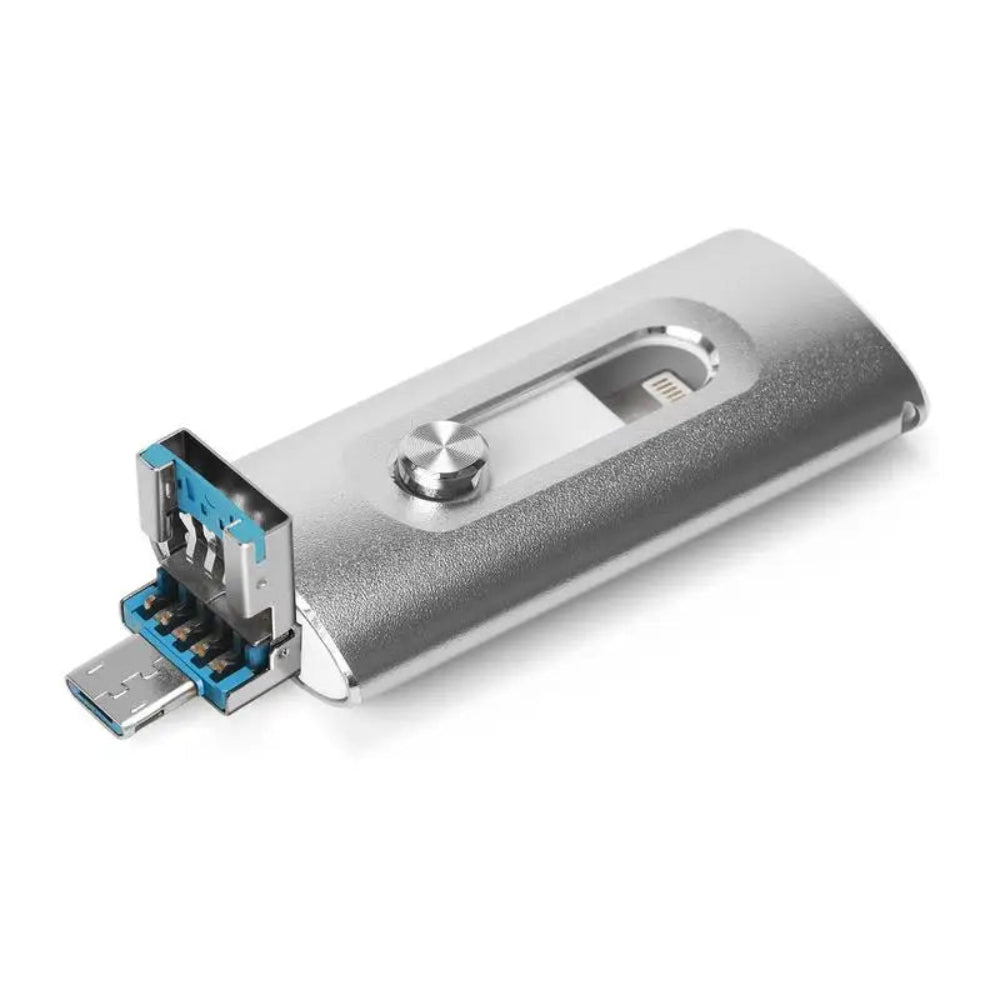 Ekstern Harddisk Bærbar SSD 4 i 1 USB 3.0 OTG Flashdrev