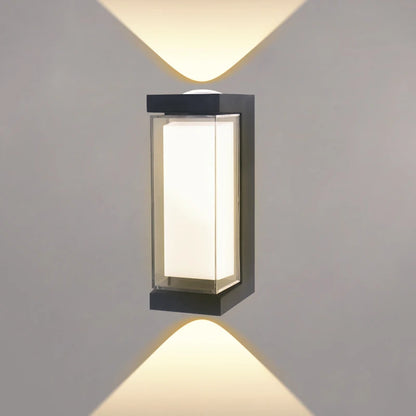 Moderne LED Væglampe | Vandtæt Udendørs Op- og Nedadrettet Væglampe