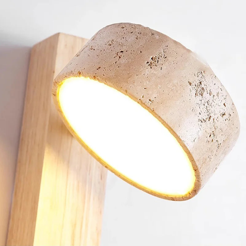 Éclat Wall Lamp | French Wabi-Sabi Headboard Light with Pull Switch