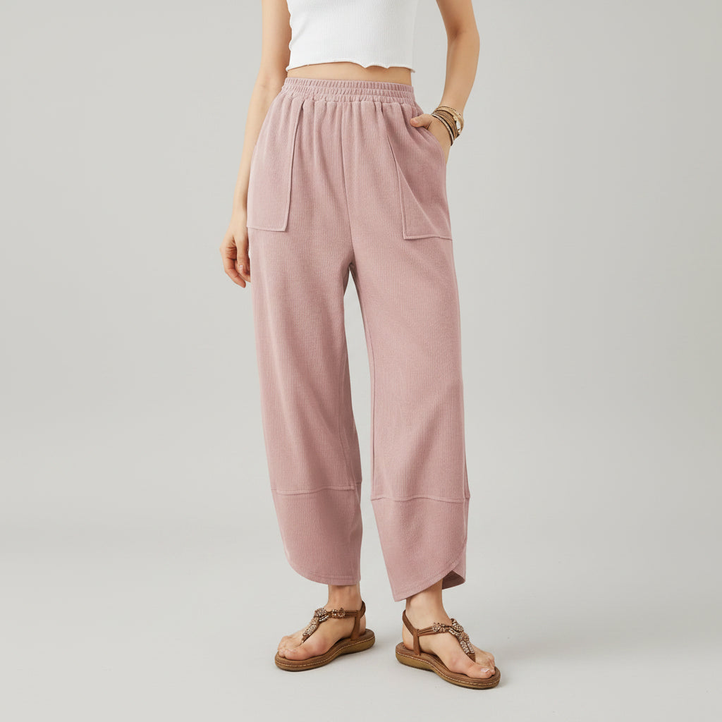 Women Pants Casual Loose Fit Straight Leg Lightweight Summer Trousers