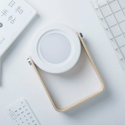 Creative Wooden Handle Portable Lantern | Folding Rechargeable Table Lamp
