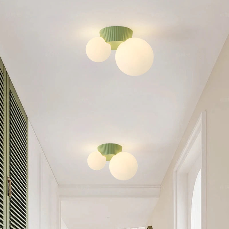 Luz de Teto Luméa | Design Moderno Francês com Duplo Globo