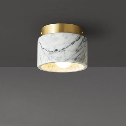 Nordische Marmor-Deckenleuchte | Moderner Downlight mit Steinoptik