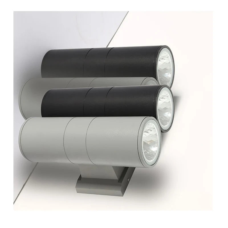 Lámpara de Pared Exterior Moderna | Aplique LED Impermeable de Luz Ascendente y Descendente