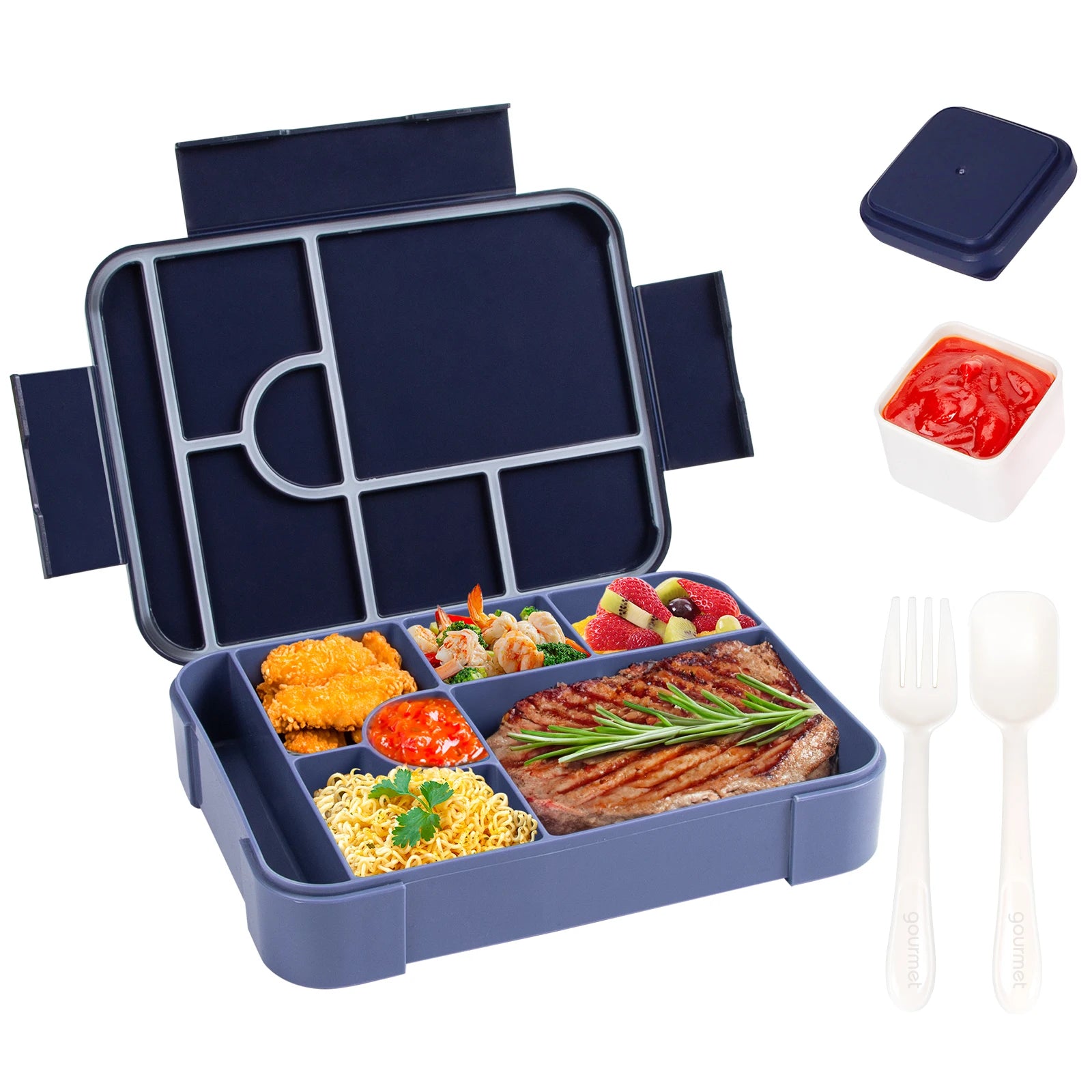BentoMax | 1330ml Large Capacity Leak-Proof Bento Lunch Box – Microwave & Portable Food Container
