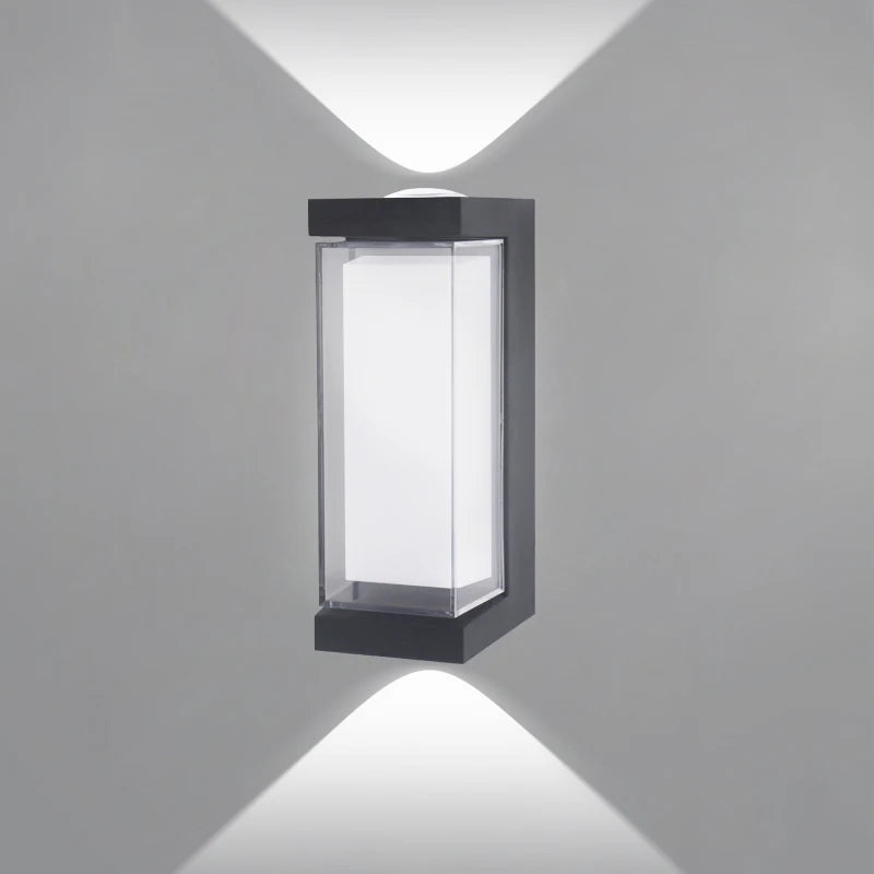 Moderne LED Væglampe | Vandtæt Udendørs Op- og Nedadrettet Væglampe