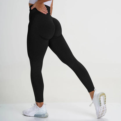 Leggings de Cintura Alta para Pickleball, Calças de Yoga Sem Costuras e Elásticas