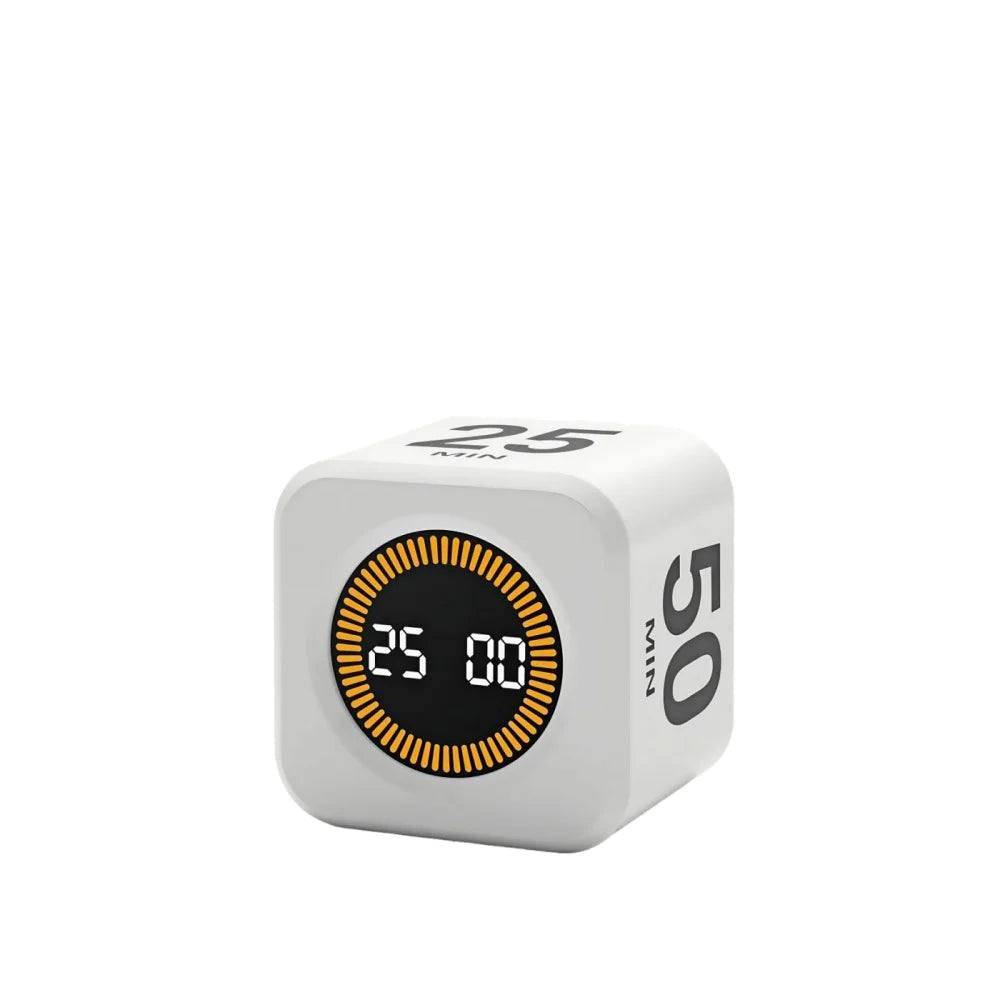Digital Kitchen Timer | LED Visual Cube with 4 Preset Countdown Options – Cooking, Baking & Meal Prep Timer