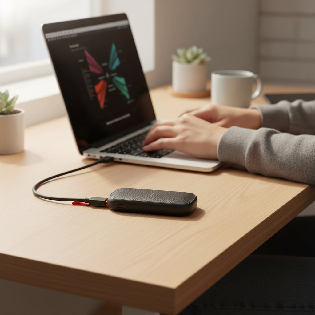 Externe Festplatte Tragbare SSD Powerbank Schnelllade-Akku