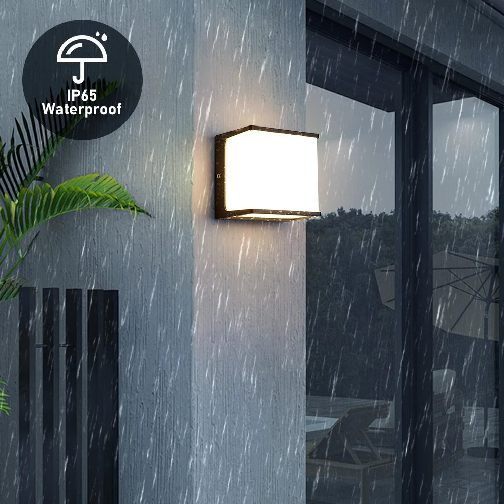 AeroCube Outdoor Wall Light | Modern Waterproof LED