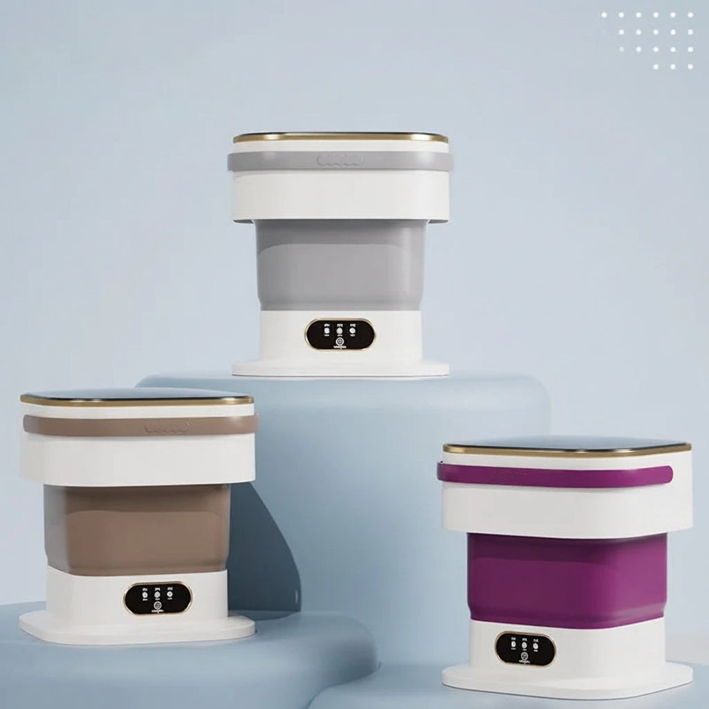Máquina de Lavar Portátil Mini Dobrável Compacta para Roupa
