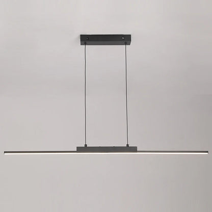 Lámpara colgante lineal moderna para comedor | Candelabro LED minimalista para cocina y salas de estar