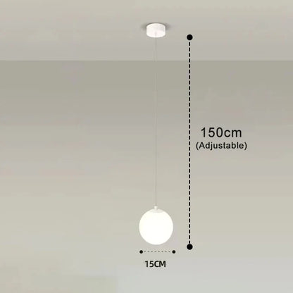 Luna Pendelleuchte | Nordisches modernes Glas-Kugel-Design