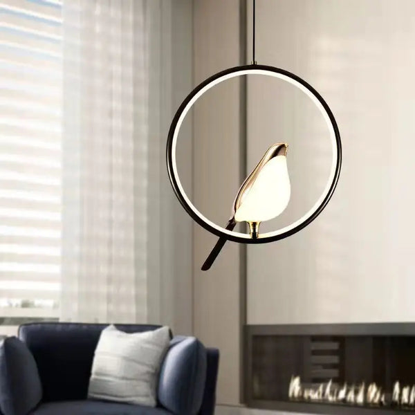 Lustră Pandantiv Magpie | Design Nordic LED Pasăre