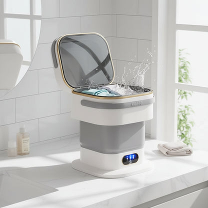 Máquina de Lavar Portátil Mini Dobrável Compacta para Roupa