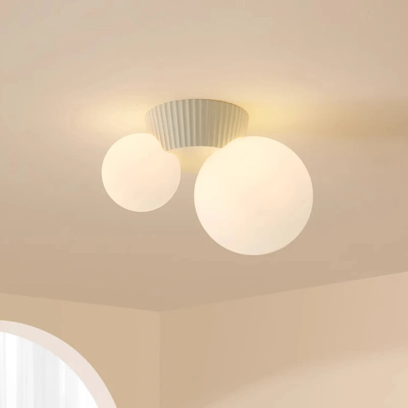 Luz de Teto Luméa | Design Moderno Francês com Duplo Globo