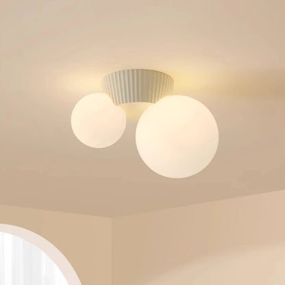 Luz de Teto Luméa | Design Moderno Francês com Duplo Globo