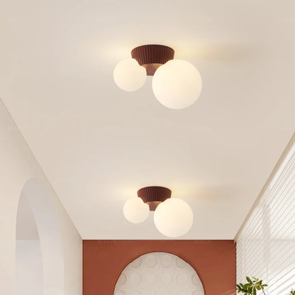 Luz de Teto Luméa | Design Moderno Francês com Duplo Globo