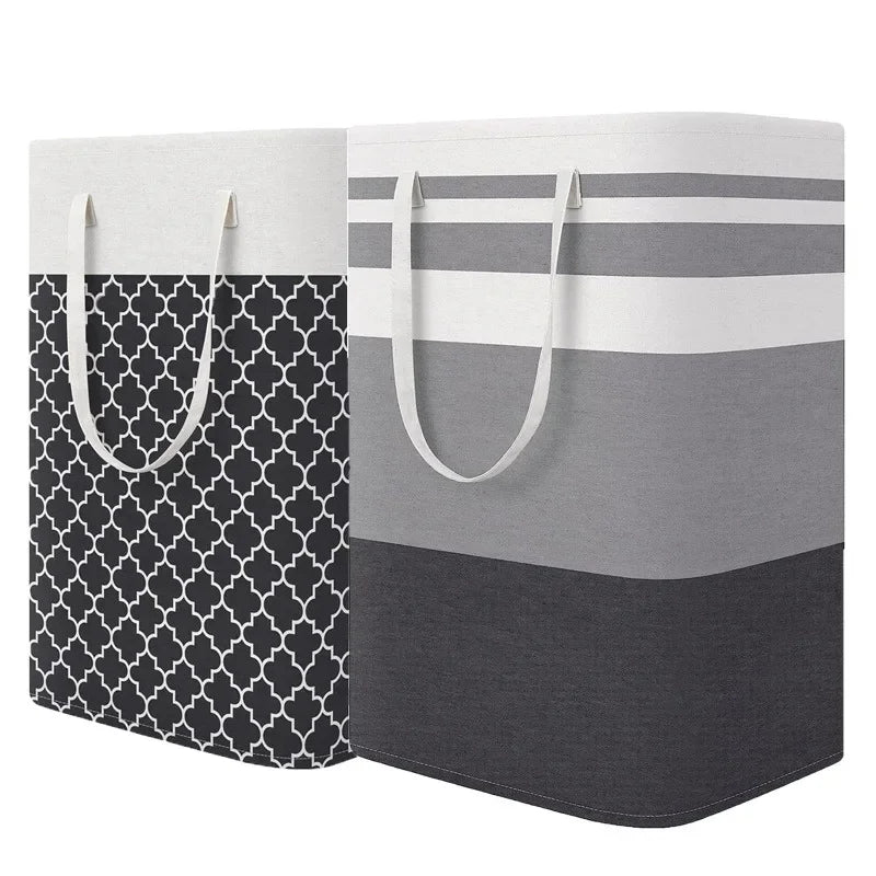 Lauva | 75L Waterproof Laundry Basket | Foldable Fabric Clothes Hamper with Handles