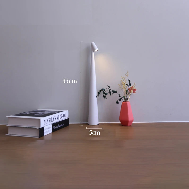 Glowora | מנורת שולחן LED | נטענת עם שליטה במגע לעמעום